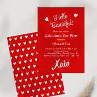 Bonjour Belle ! Fête de la Saint-Valentin Red XOXO