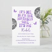 Invitation Bonjour C'est moi dans mon anniversaire (Debout devant)