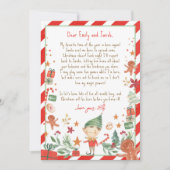 Invitation Bonjour de Elf Arrival Lettre Je suis de retour No (Devant)