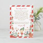 Invitation Bonjour de Elf Arrival Lettre Je suis de retour No (Debout devant)