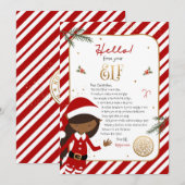 Invitation Bonjour d'Elf Bienvenue Lettre d'invitation (Devant / Derrière)