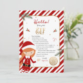 Invitation Bonjour d'Elf Bienvenue Lettre d'invitation (Debout devant)