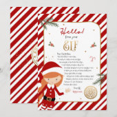 Invitation Bonjour d'Elf Bienvenue Lettre d'invitation (Devant / Derrière)