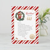 Invitation Bonjour d'Elf Bienvenue Lettre d'invitation (Debout devant)