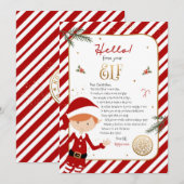 Invitation Bonjour d'Elf Bienvenue Lettre d'invitation (Devant / Derrière)