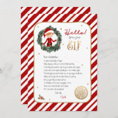 Invitation Bonjour d'Elf Bienvenue Lettre d'invitation (Devant / Derrière)