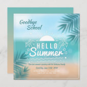 Invitation Bonjour été (Devant / Derrière)