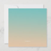 Invitation Bonjour été (Dos)