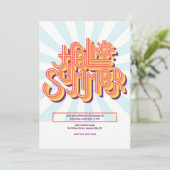 Invitation Bonjour été (Debout devant)