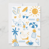 Invitation Bonjour été Anniversaire (Dos)