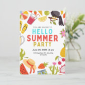 Invitation bonjour fêté (Debout devant)