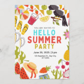 Invitation bonjour fêté (Devant / Derrière)