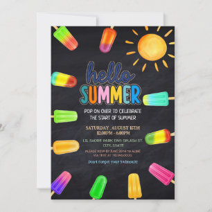 Invitation Bonjour fête d'été