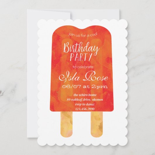 Invitation Bonjour fête d'été (Devant)