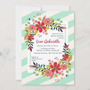 Invitation Bonjour fleurs d'invitation de bonheur