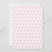 Invitation Bonjour Galentine's Day Ruban Rose Magnifique (Dos)