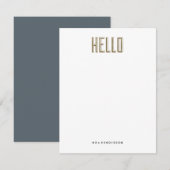 Invitation Bonjour Gem papeterie personnelle (Devant / Derrière)