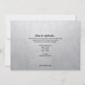 Invitation Bonjour Grad Silver Foil 3 Photo Graduation (Dos)