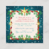 Invitation Bonjour l'hiver! Noël et Nouvel An (Dos)