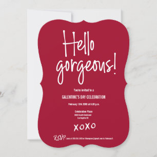 Invitation Bonjour magnifique Galentine's Day xoxo Coutume ro