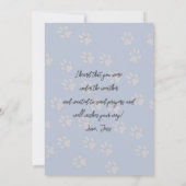 Invitation Bonjour Penser à vous Terrier Greeting Card (Dos)