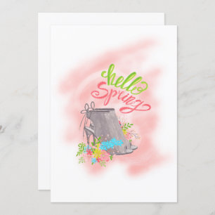 Invitation Bonjour Printemps Anniversaire Tea Party Invitatio