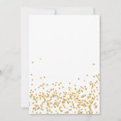 Invitation Bonjour Quarante 40e anniversaire Confetti blanc e (Dos)