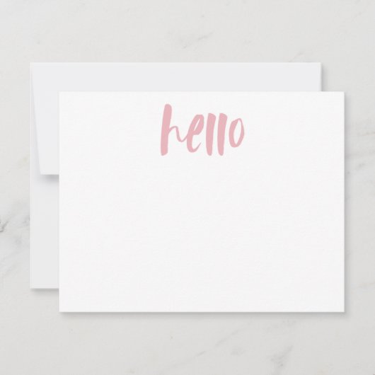 Invitation BONJOUR ROSE| Papeterie personnalisée (Devant)