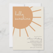 Invitation Bonjour Sunshine Boho Baby shower (Devant)