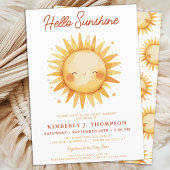 Invitation Bonjour Sunshine Boho Baby shower neutre genre
