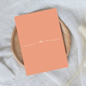 Invitation Bonjour Trente 30e anniversaire Moderne Peach Mini