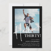 Invitation Bonjour TRENTE ! 30ème anniversaire minimum (Devant)