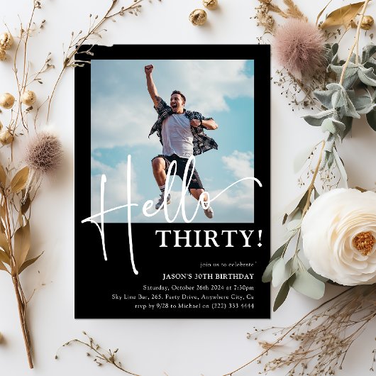 Invitation Bonjour TRENTE ! 30ème anniversaire minimum