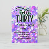 Invitation Bonjour Trente - Violet (Debout devant)