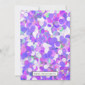 Invitation Bonjour Trente - Violet (Dos)