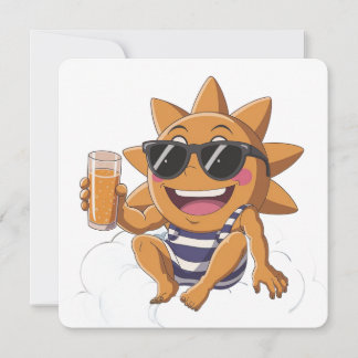 Invitation Bonjour vacances d'été