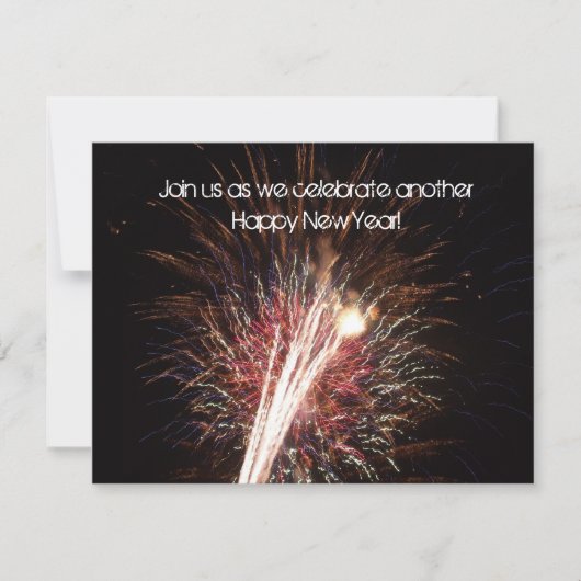 Invitation Bonne année (Devant)