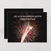 Invitation Bonne année (Devant / Derrière)