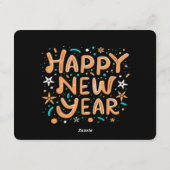Invitation Bonne Année (Dos)