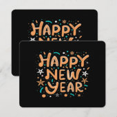 Invitation Bonne Année (Devant / Derrière)