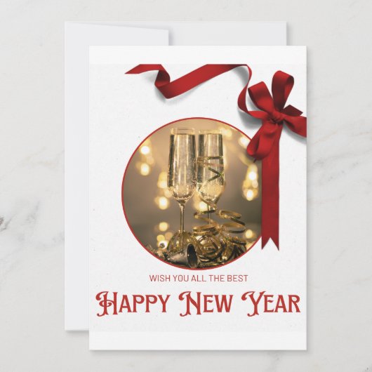 Invitation Bonne année (Devant)