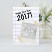 Invitation Bonne année 2017 (Debout devant)
