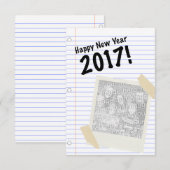 Invitation Bonne année 2017 (Devant / Derrière)