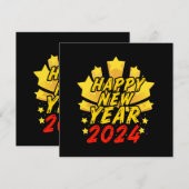 Invitation Bonne année 2024  (Devant / Derrière)