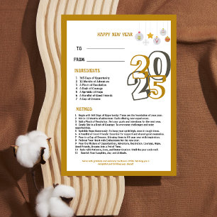 Invitation Bonne année 2024   Recette pour une année Extraord