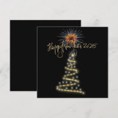 Invitation Bonne Année 2025 (Devant / Derrière)