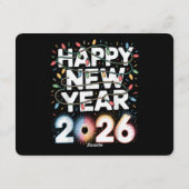 Invitation Bonne Année 2026 (Dos)