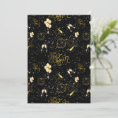 Invitation Bonne Année 2026 Motif Sans Couture (Debout devant)