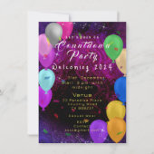 Invitation Bonne année Ballons Entreprise (Devant)