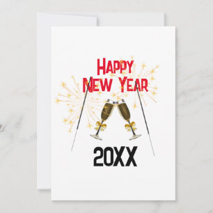 Invitation - Bonne année - Custom Ajouter l'année